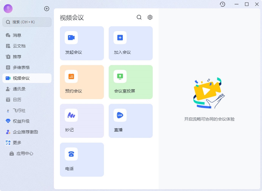 飞书视频会议界面